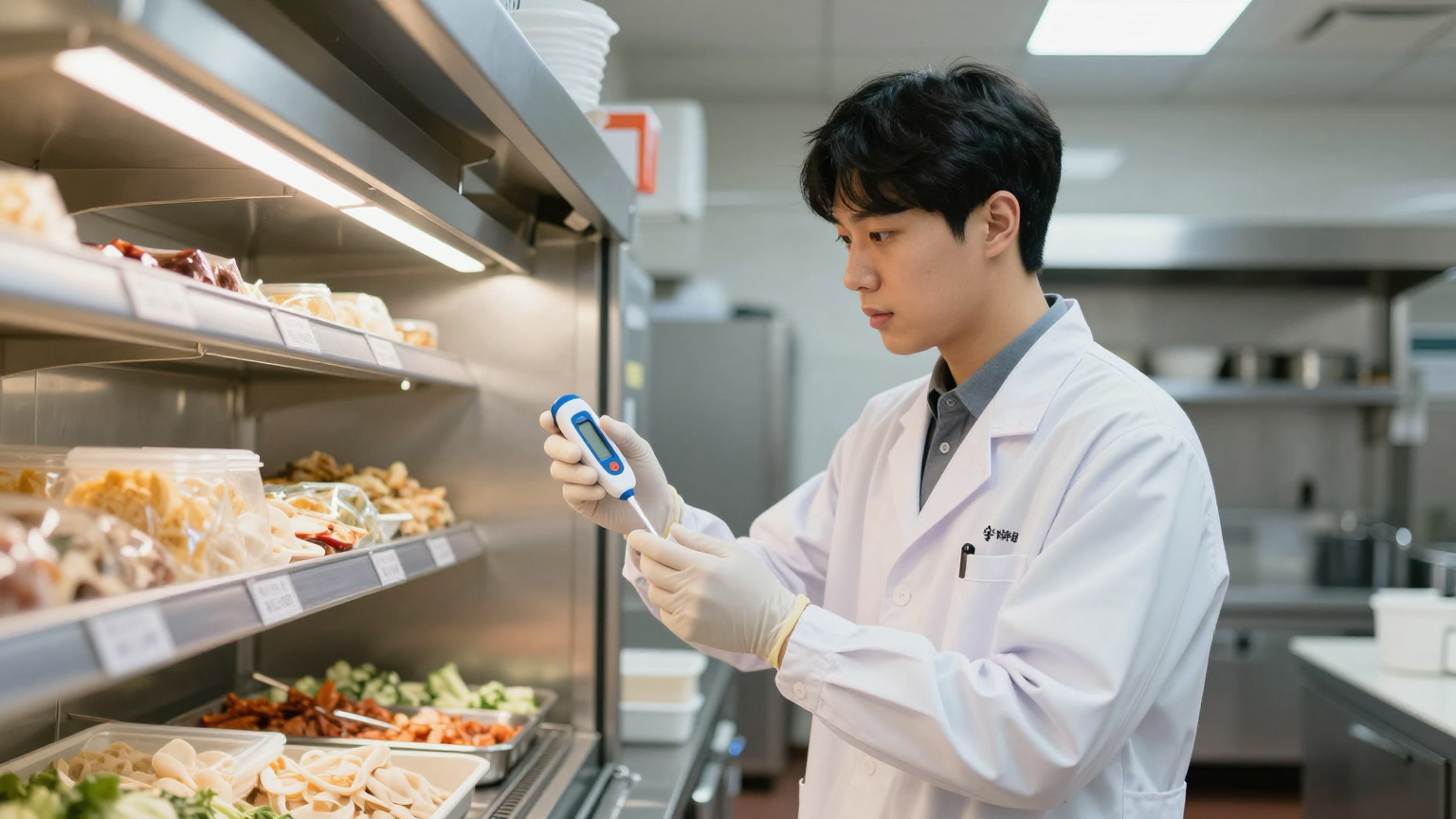 위생사 시험 공부를 위한 교재와 실험기구가 놓인 책상