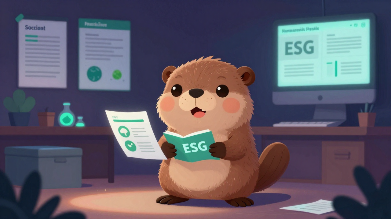 ESG경영컨설턴트 직업 종사자가 업무를 수행하는 모습