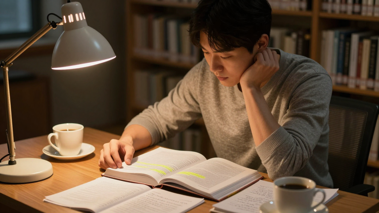 경비지도사 시험 공부 장면