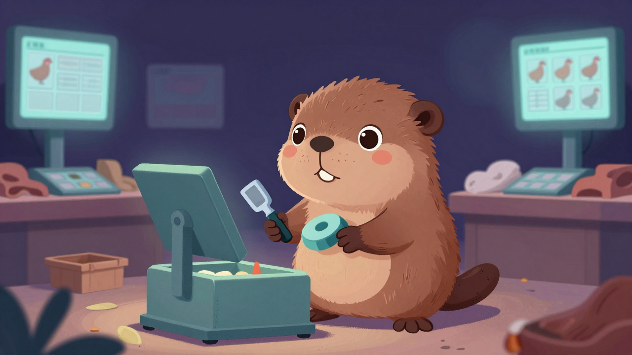 가금분류원 직업 종사자가 업무를 수행하는 모습