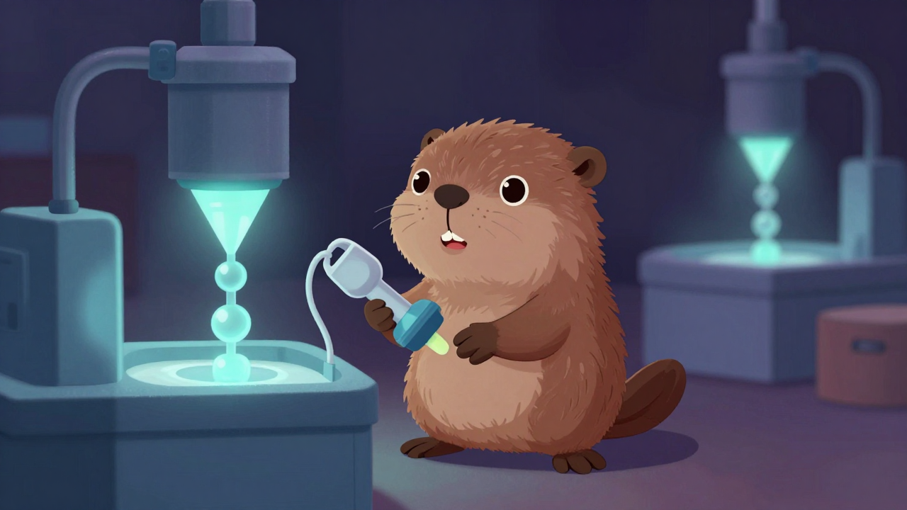 가소화조작원 직업 종사자가 업무를 수행하는 모습