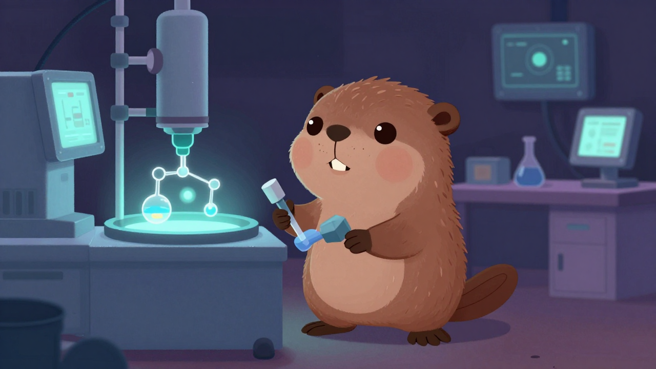 가수분해기조작원 직업 종사자가 업무를 수행하는 모습