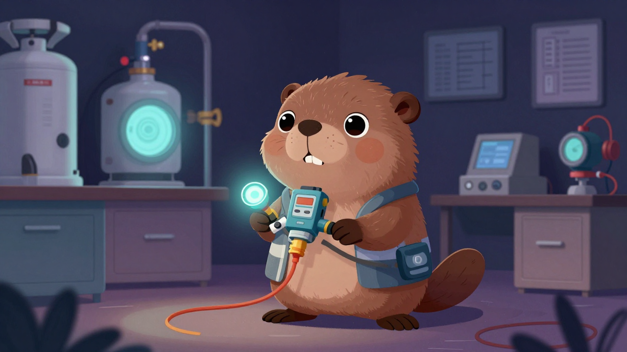 가스기기안전성연구원 직업 종사자가 업무를 수행하는 모습