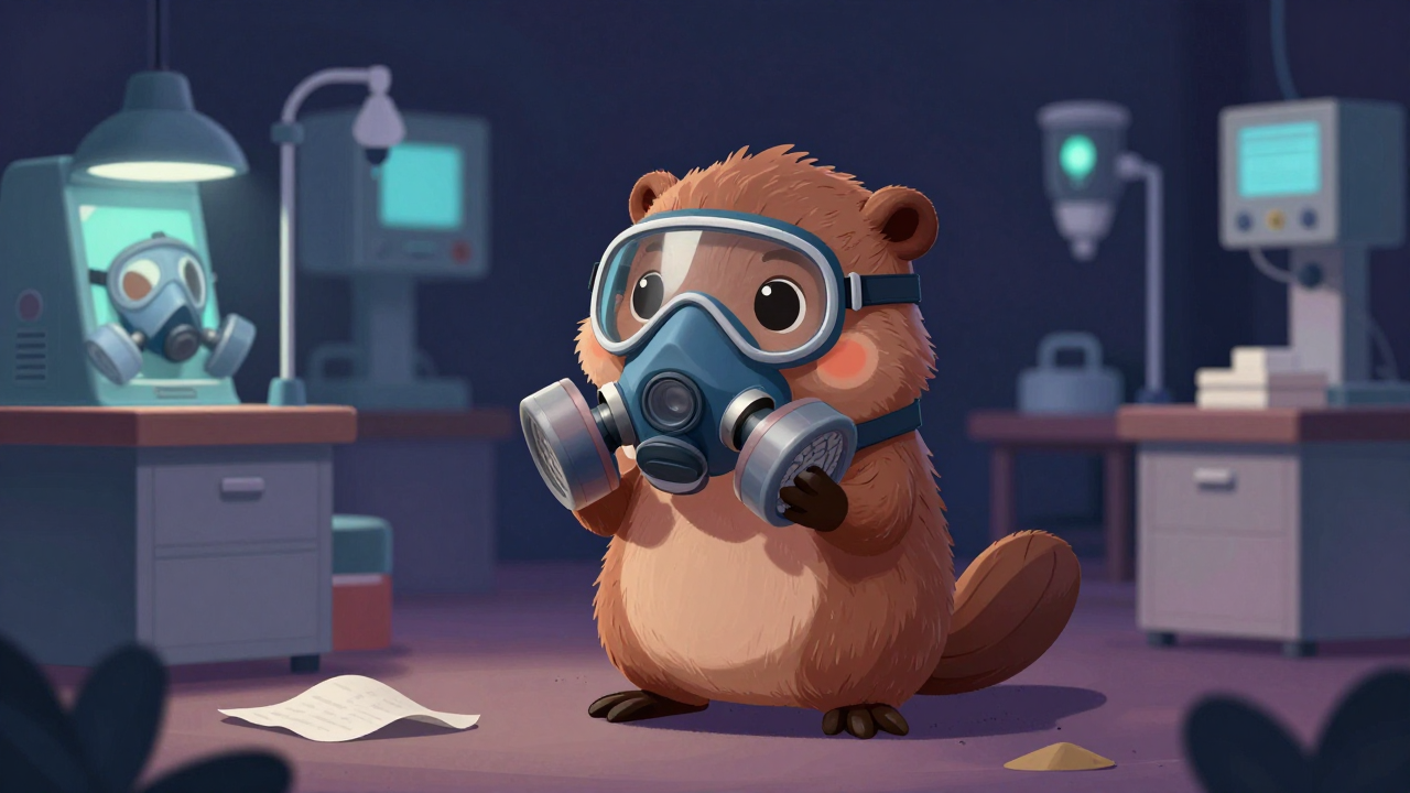 가스마스크검사원