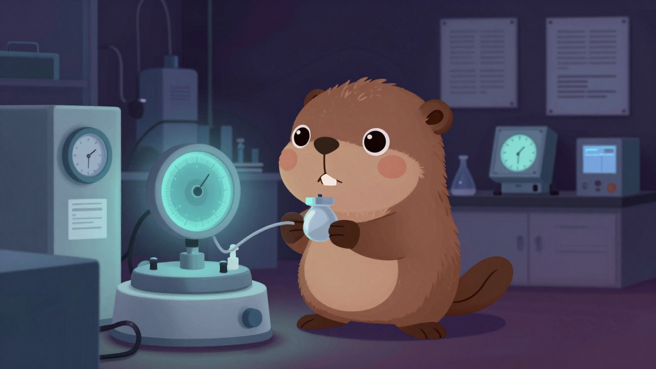 가스설비방식연구원 직업 종사자가 업무를 수행하는 모습