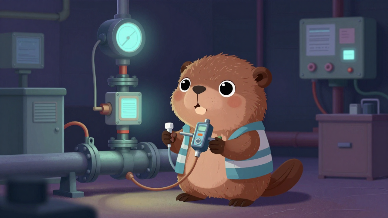 가스설비안전성연구원 직업 종사자가 업무를 수행하는 모습