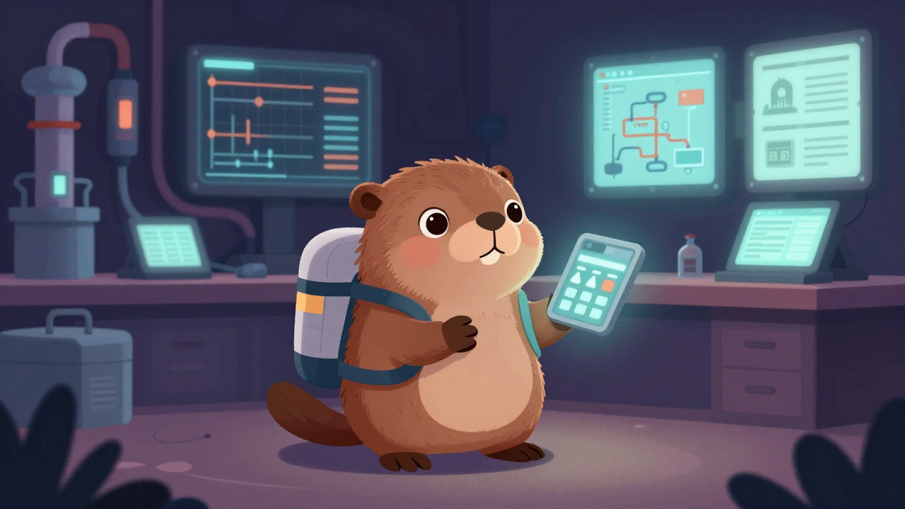 가스수급계획원 직업 종사자가 업무를 수행하는 모습