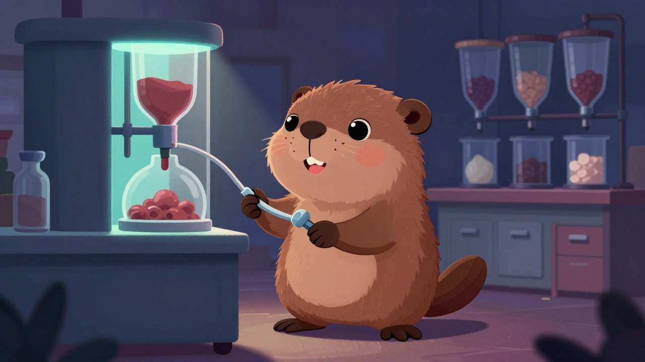 가향기조작원 직업 종사자가 업무를 수행하는 모습