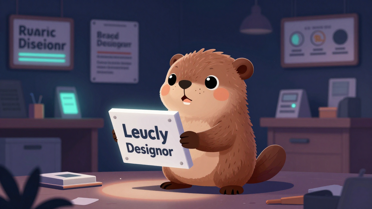 간판디자이너 직업 종사자가 업무를 수행하는 모습