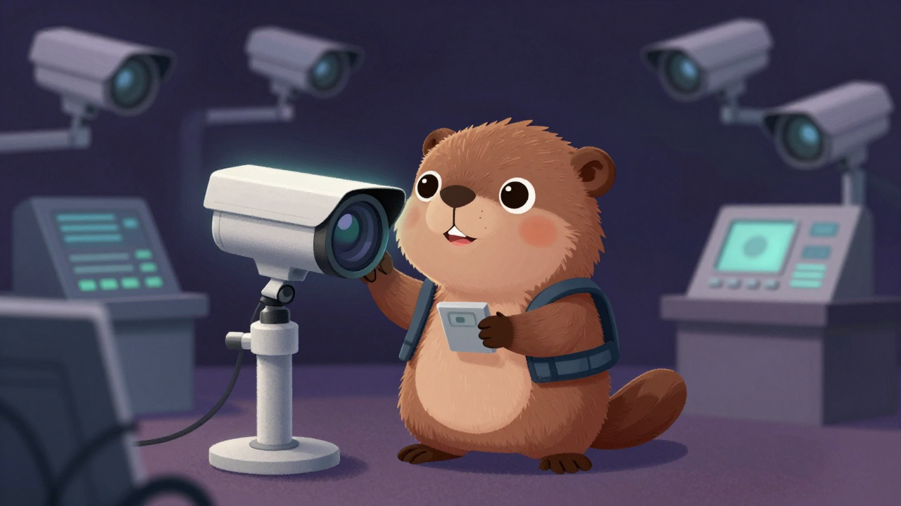 감시용카메라조정원