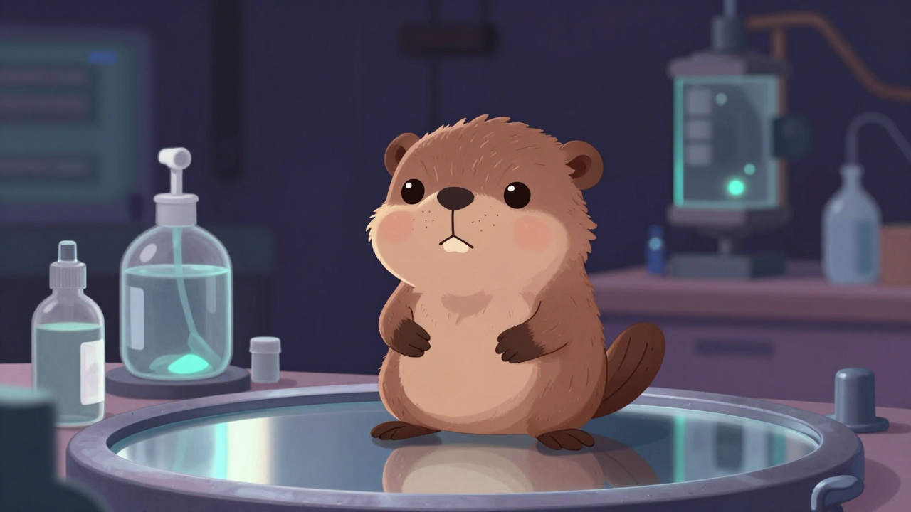 거울도금원 직업 종사자가 업무를 수행하는 모습