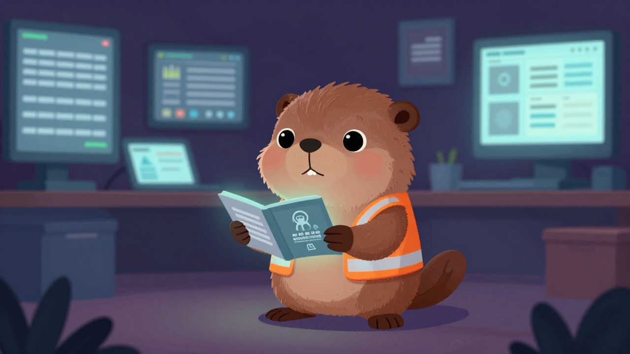 건설코디네이터 직업 종사자가 업무를 수행하는 모습