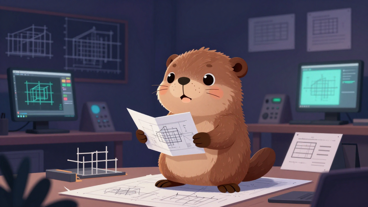 건축구조설계기술자 직업 종사자가 업무를 수행하는 모습