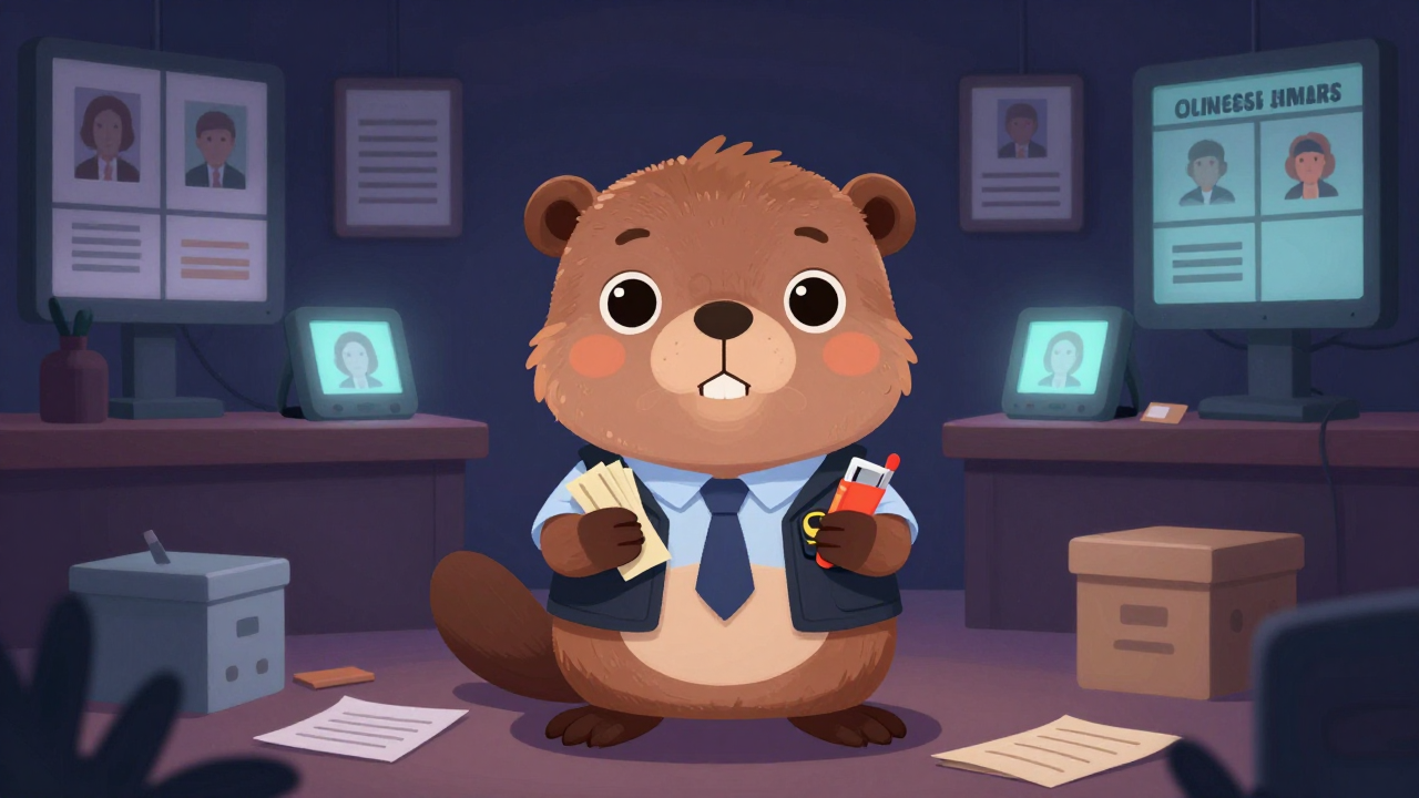 검찰수사관 직업 종사자가 업무를 수행하는 모습