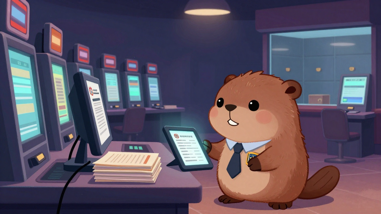 게임감시관 및 조사관 직업 종사자가 업무를 수행하는 모습