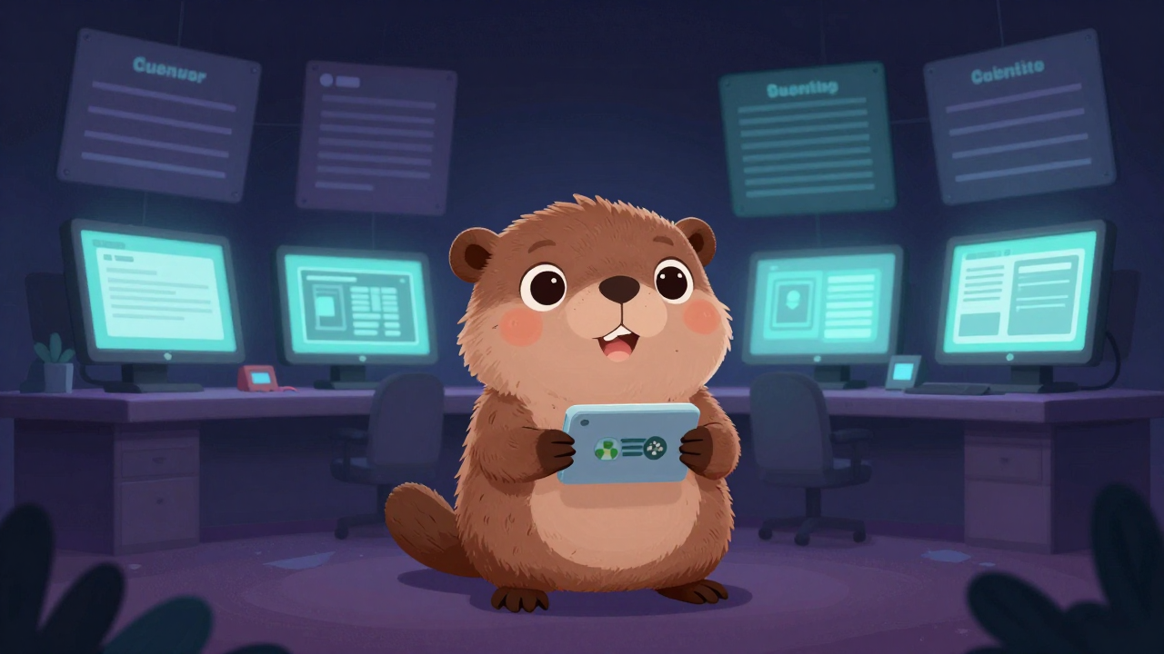 게임물모니터요원 직업 종사자가 업무를 수행하는 모습