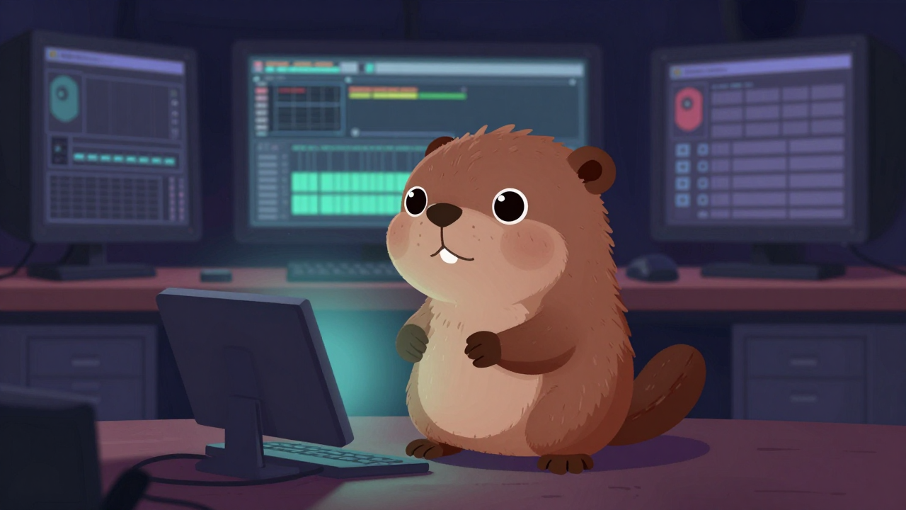 게임음향기술자 직업 종사자가 업무를 수행하는 모습