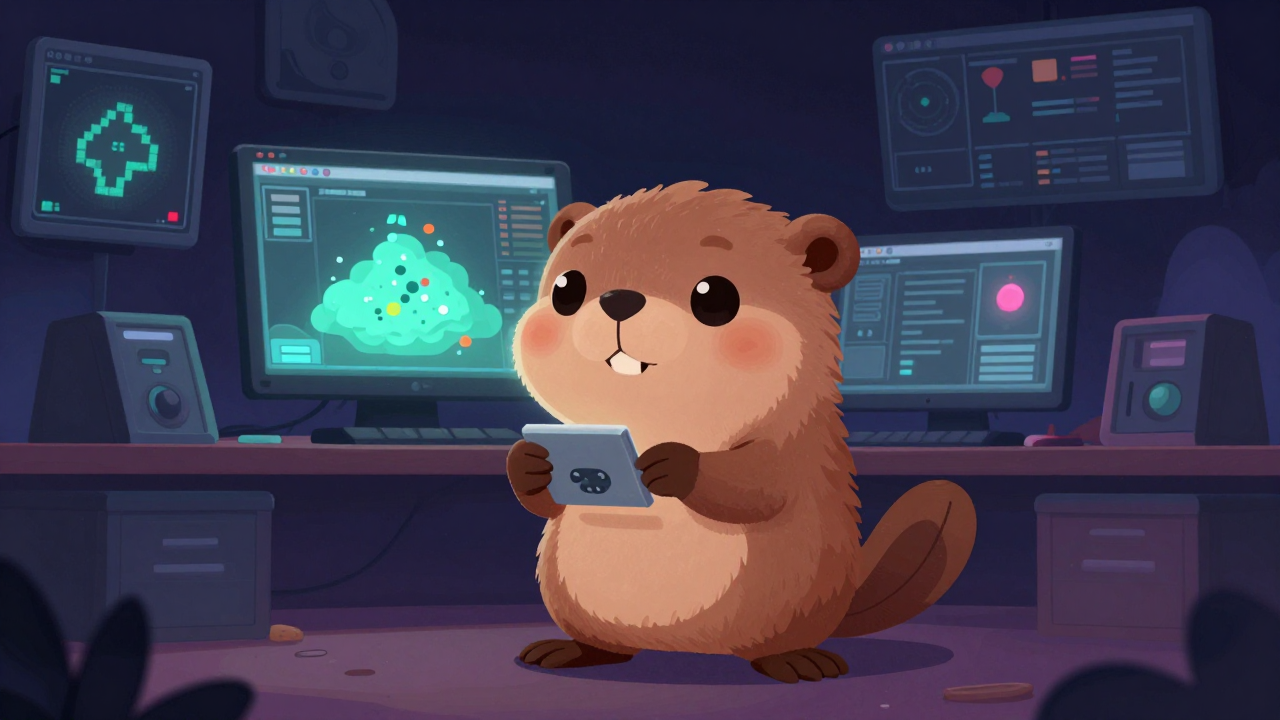 게임이펙트디자이너 직업 종사자가 업무를 수행하는 모습