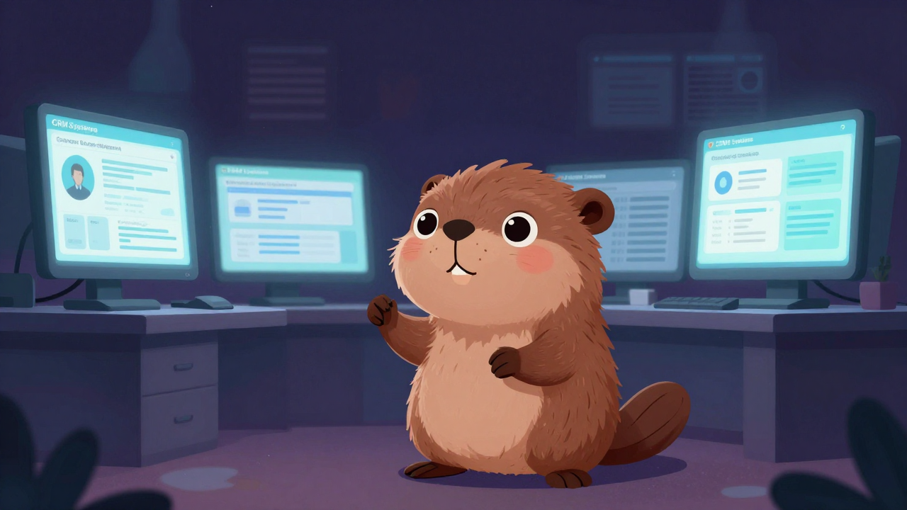 고객관계관리시스템전문가 직업 종사자가 업무를 수행하는 모습