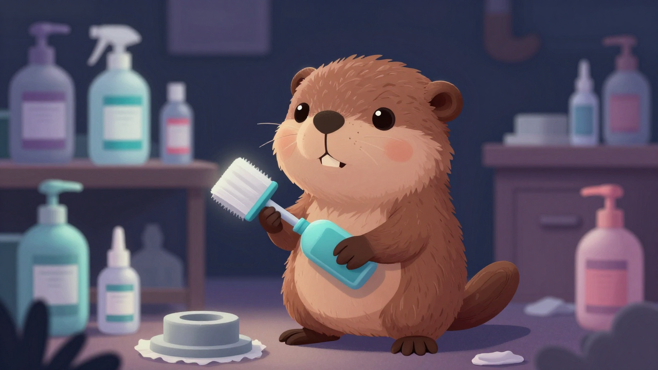 고무제품주형청소원