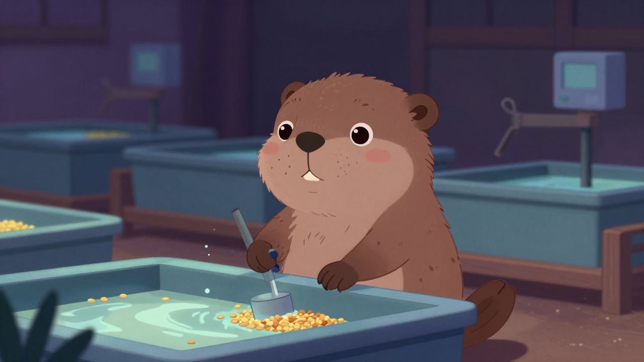 곡류침지원 직업 종사자가 업무를 수행하는 모습