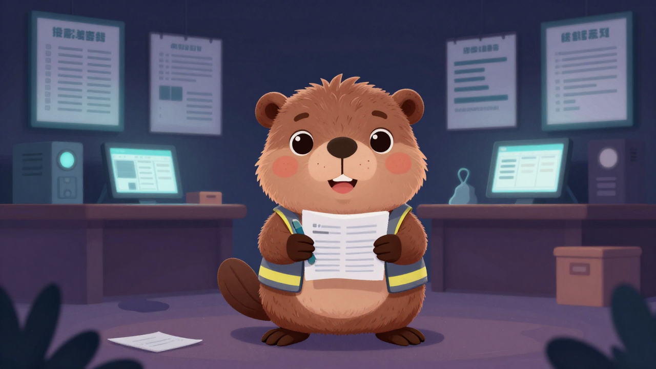 공사입찰기술사무원 직업 종사자가 업무를 수행하는 모습