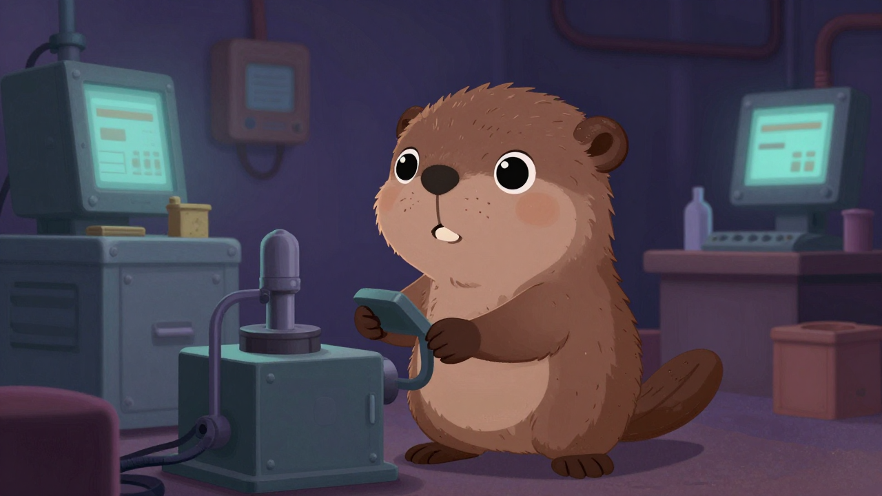 공정장비조립원 직업 종사자가 업무를 수행하는 모습