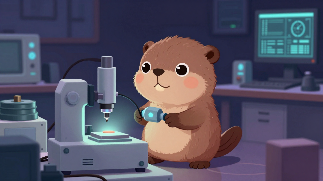 광능동부품개발자 직업 종사자가 업무를 수행하는 모습