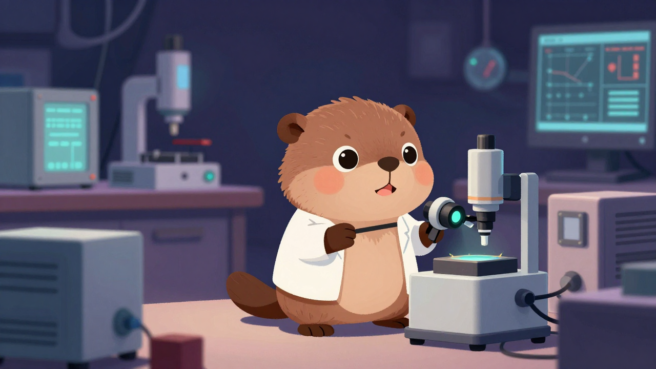 광반도체소자연구원 직업 종사자가 업무를 수행하는 모습