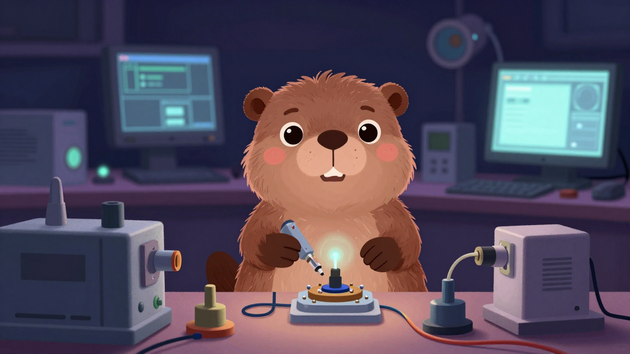 광수동부품개발자 직업 종사자가 업무를 수행하는 모습