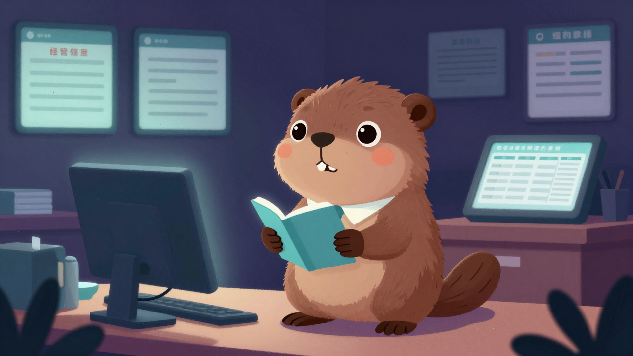 교육행정사무원 직업 종사자가 업무를 수행하는 모습