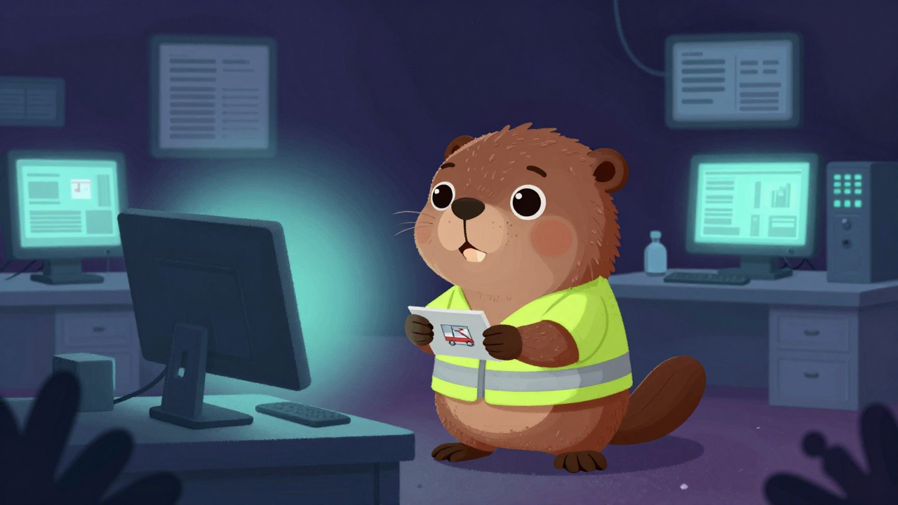 교통안전연구원 직업 종사자가 업무를 수행하는 모습