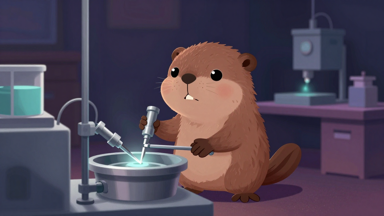 귀금속도금원 직업 종사자가 업무를 수행하는 모습