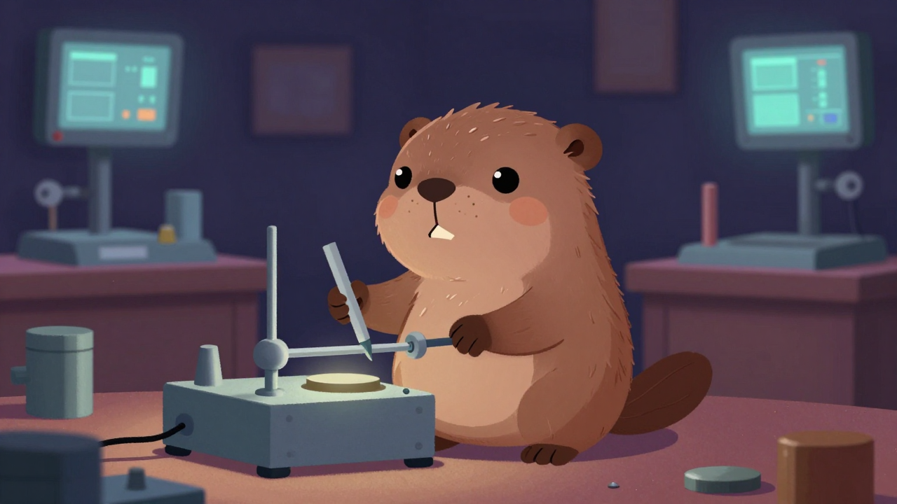 귀금속품위감정가 직업 종사자가 업무를 수행하는 모습