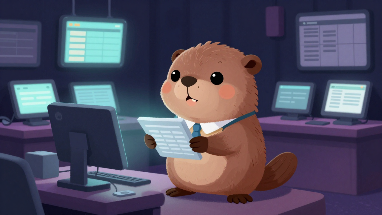 극장시설관리사무원 직업 종사자가 업무를 수행하는 모습