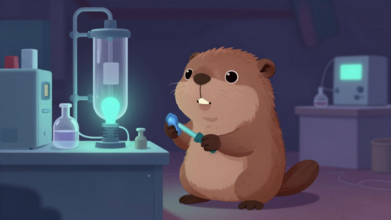 글루타민산분리기조작원 직업 종사자가 업무를 수행하는 모습