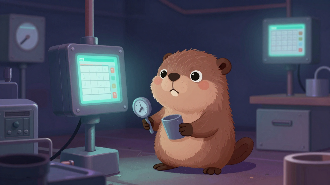 금속가열로반장 직업 종사자가 업무를 수행하는 모습