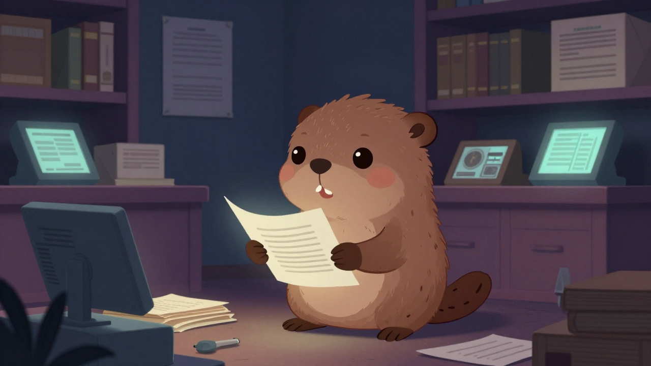 기록연구사 직업 종사자가 업무를 수행하는 모습