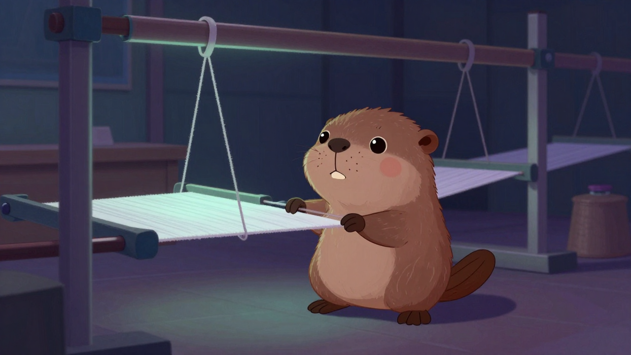 나름걸이원 직업 종사자가 업무를 수행하는 모습