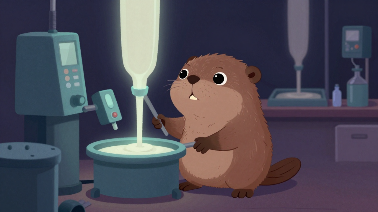 날염호조액원 직업 종사자가 업무를 수행하는 모습