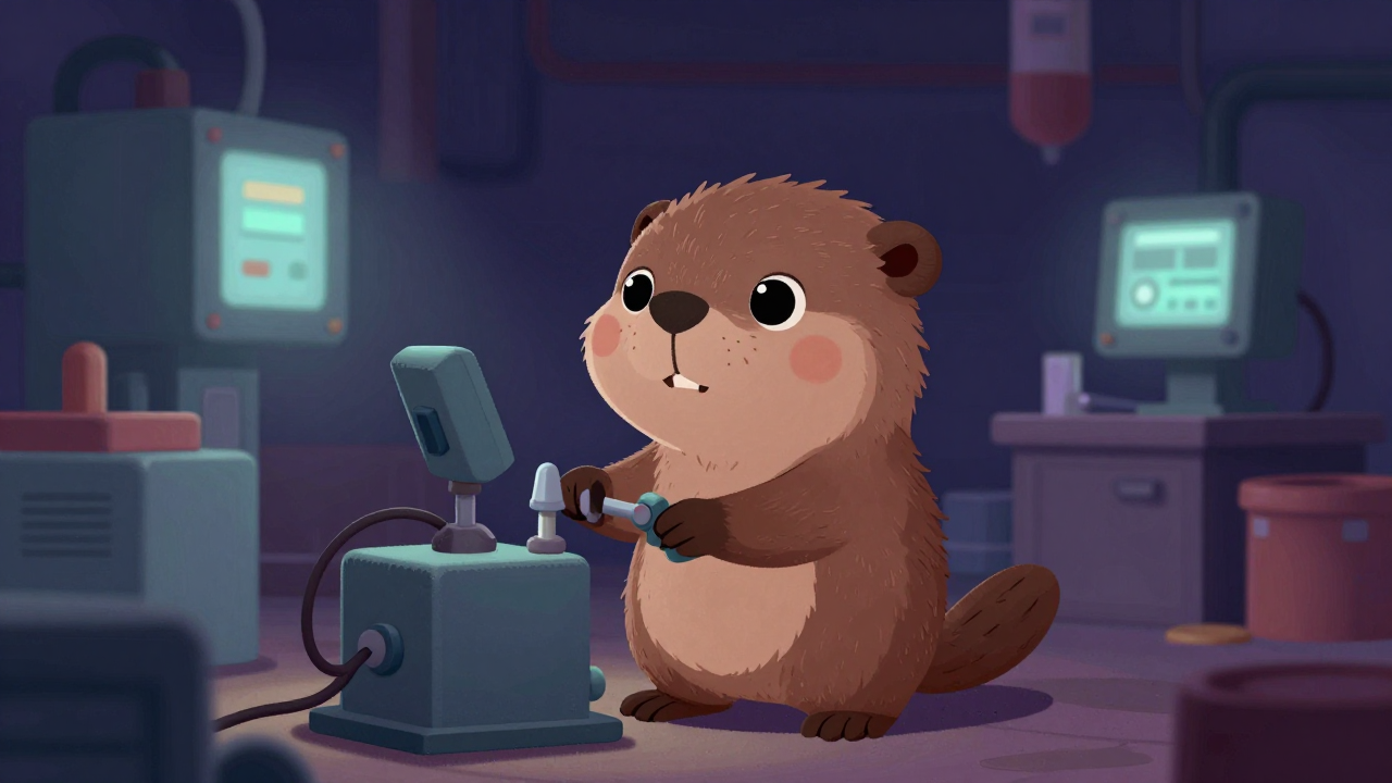 내열구조세라믹소재성형원 직업 종사자가 업무를 수행하는 모습