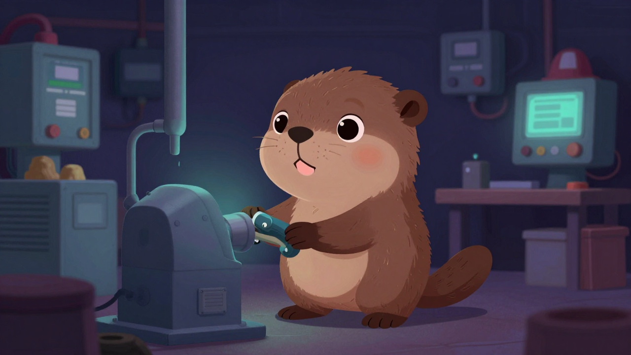 노심관리원 직업 종사자가 업무를 수행하는 모습