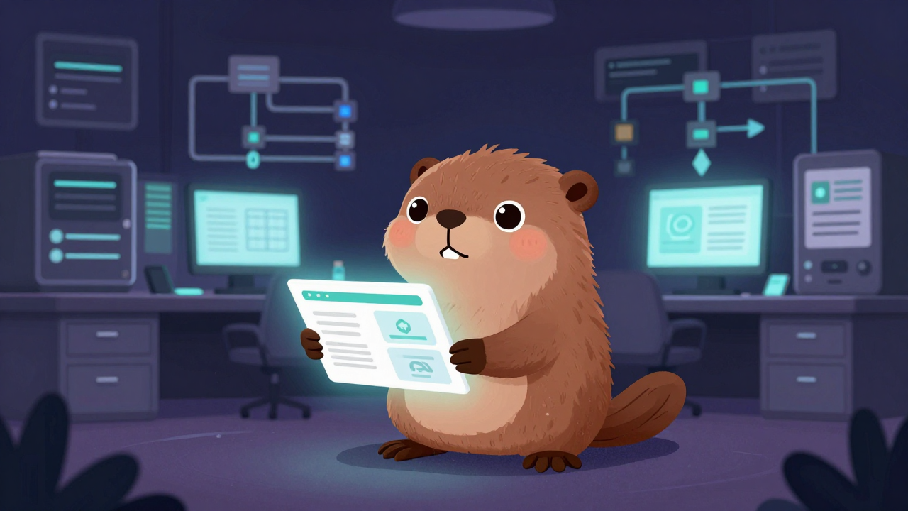 데브옵스관리자 직업 종사자가 업무를 수행하는 모습