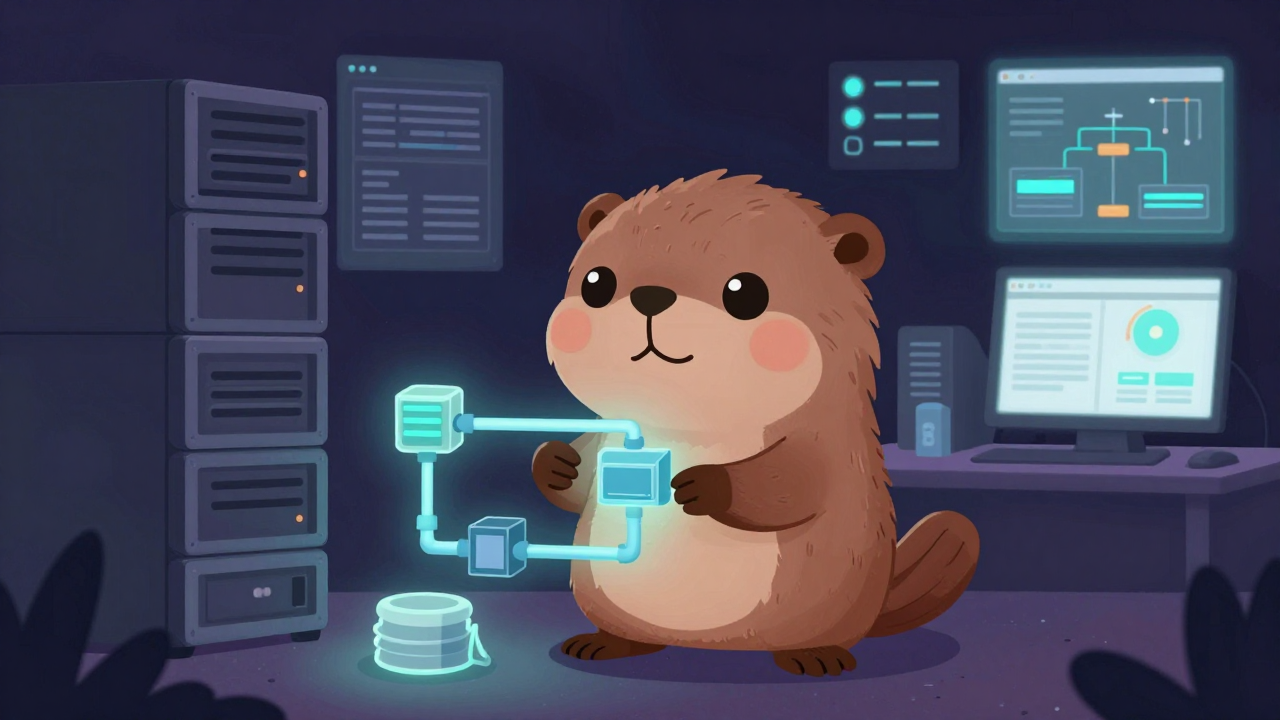 데이터엔지니어 직업 종사자가 업무를 수행하는 모습