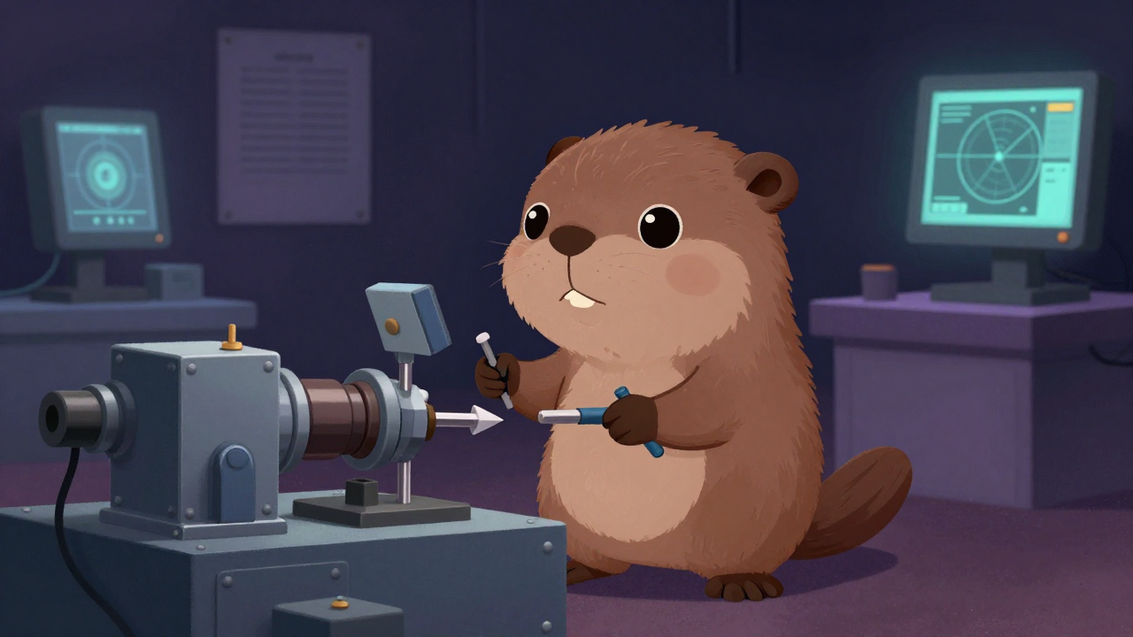 동력전달장치시험원 직업 종사자가 업무를 수행하는 모습