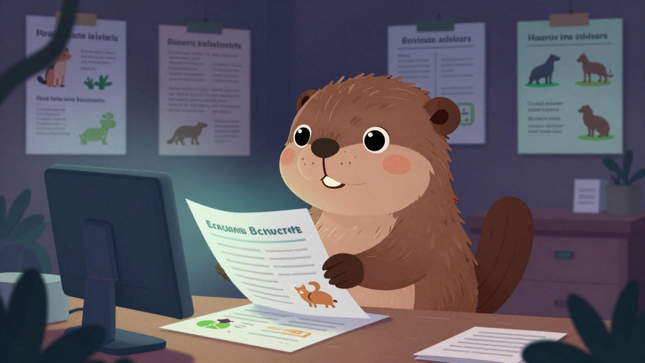 동물원관리자 직업 종사자가 업무를 수행하는 모습