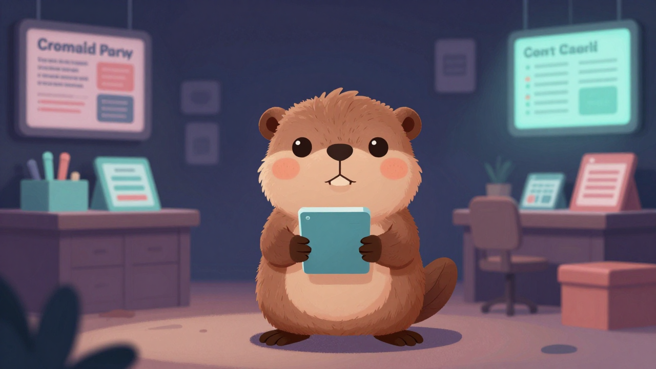 마케팅사무원 직업 종사자가 업무를 수행하는 모습