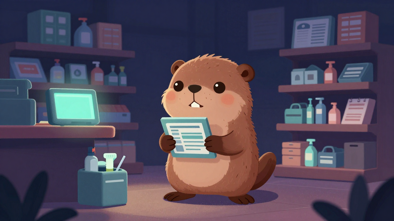 매장정리원 직업 종사자가 업무를 수행하는 모습