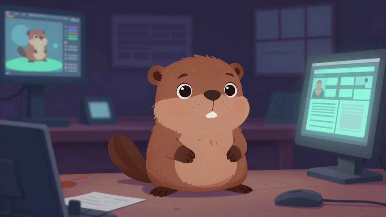 모션그래픽디자이너 직업 종사자가 업무를 수행하는 모습