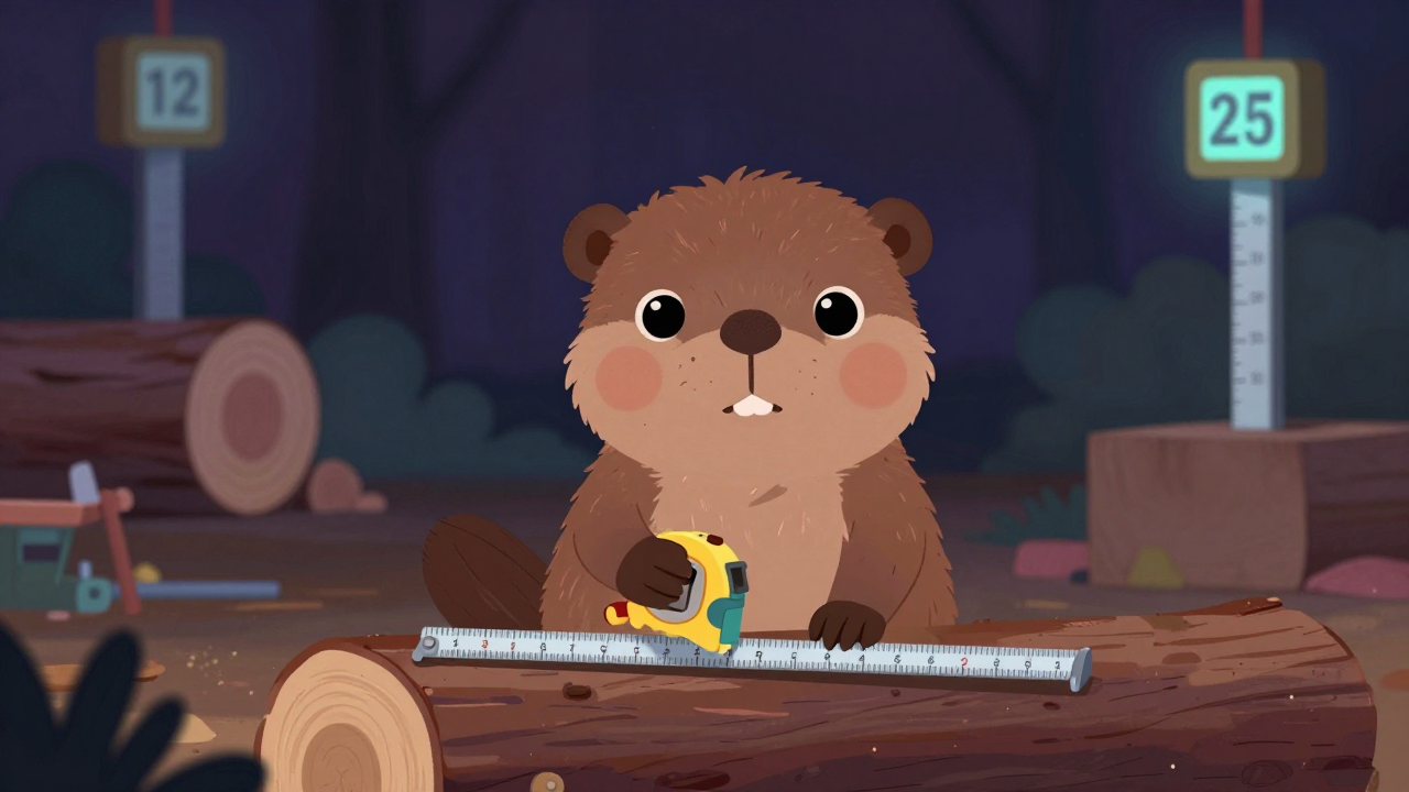 목재측정원 직업 종사자가 업무를 수행하는 모습